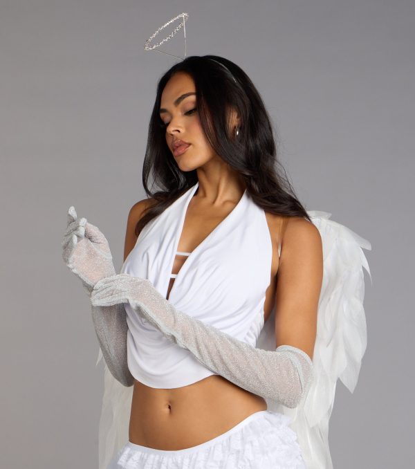 Sultry Sweet Cowl Neck Crop Top - Image 4