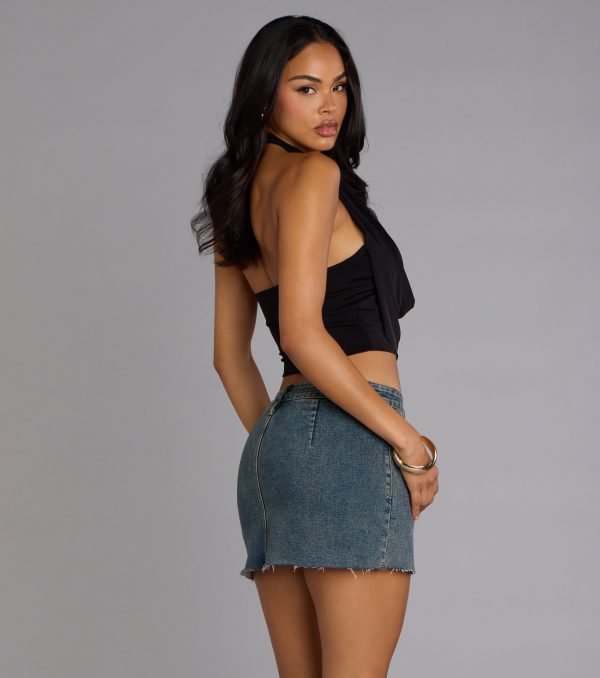 Weekend Crush Cowl Neck Crop Top - Image 6