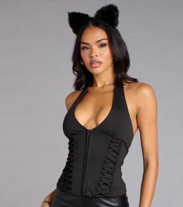 Hot Streak Lace Up Corset Top - Image 12