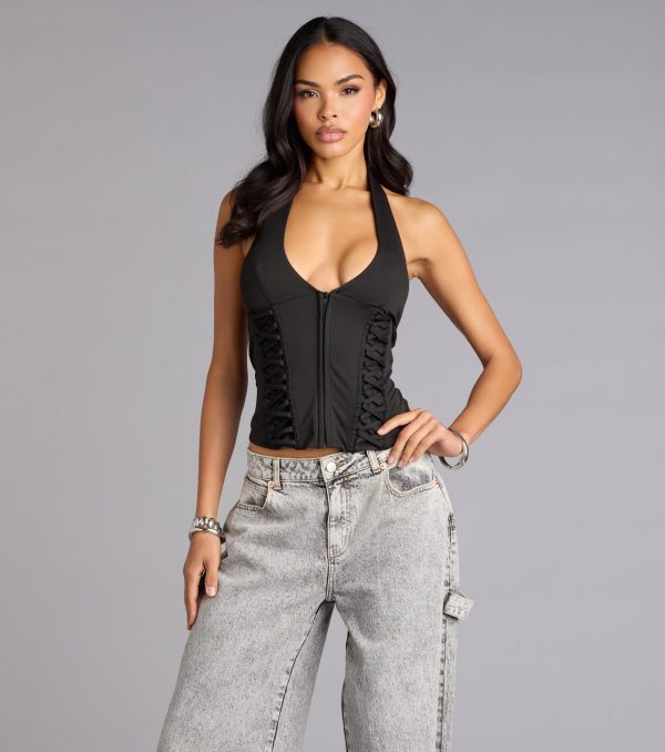 Hot Streak Lace Up Corset Top - Image 13