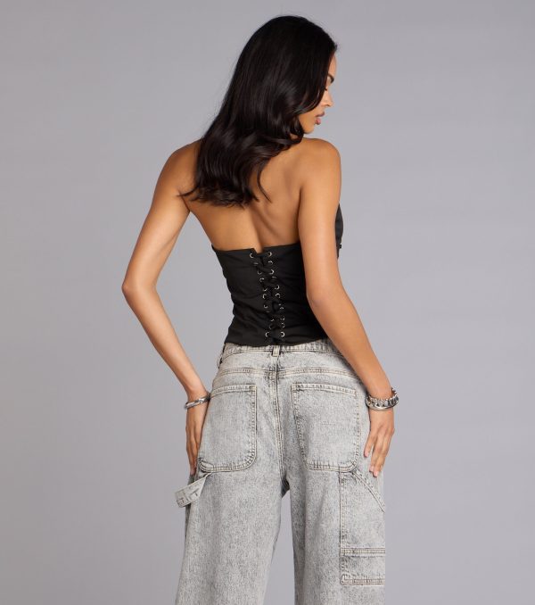 Hot Streak Lace Up Corset Top - Image 14