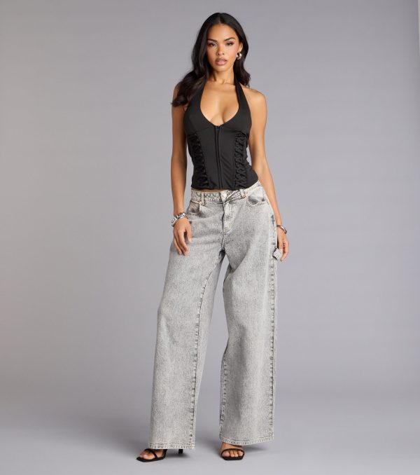 Hot Streak Lace Up Corset Top - Image 15