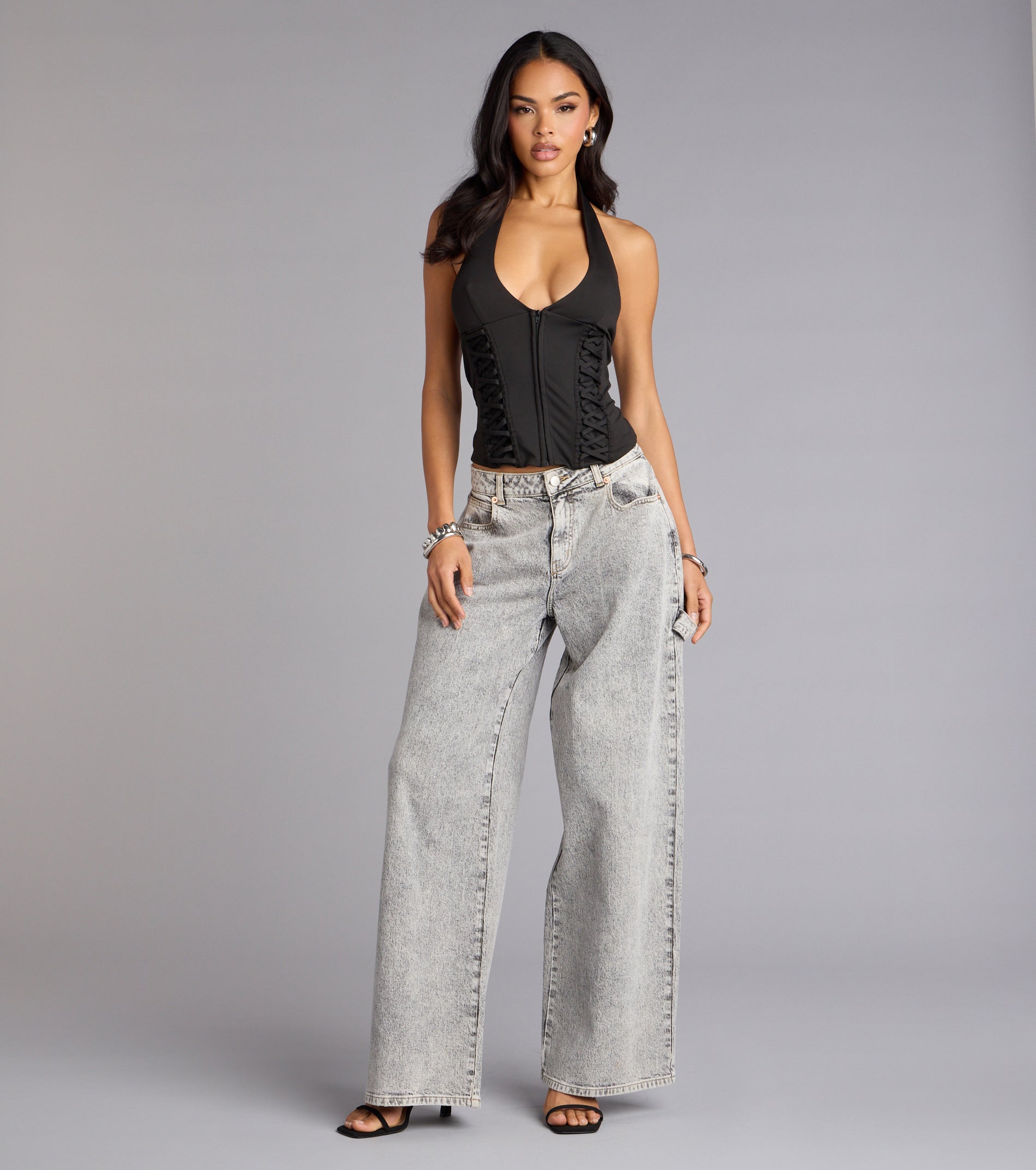 Hot Streak Lace Up Corset Top - Image 15