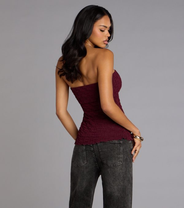 Trendy Era Sheer Mesh Tube Top - Image 14