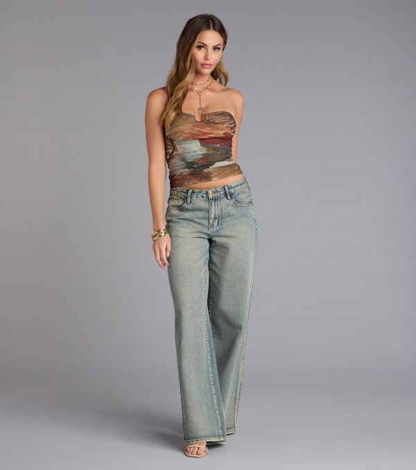 Urban Edge Abstract Tube Top - Image 4