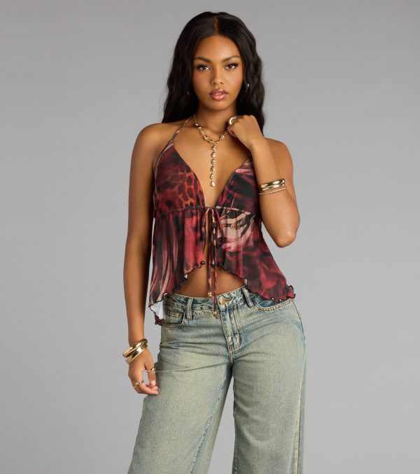 Wildly Iconic Animal Print Crop Top