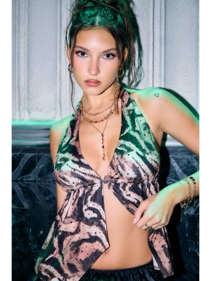 Wild Side Flyaway Halter Top