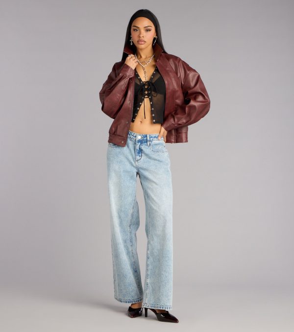 Cool Intentions Lace-Up Top - Image 3