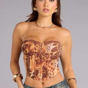 Wild Desire Lace Trim Bustier