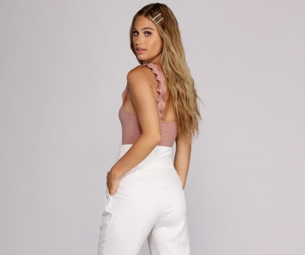 Ruffle Knit Up Bodysuit - Image 11