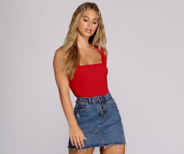 Ruffle Knit Up Bodysuit - Image 5