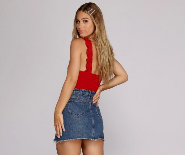 Ruffle Knit Up Bodysuit - Image 6