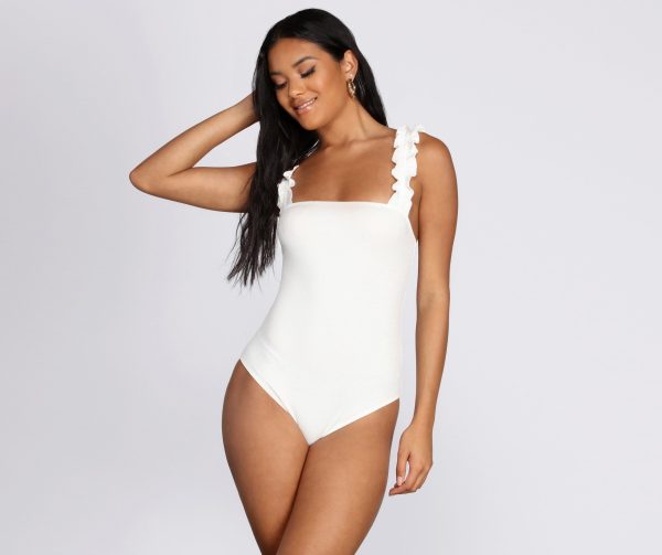 Ruffle Knit Up Bodysuit - Image 19
