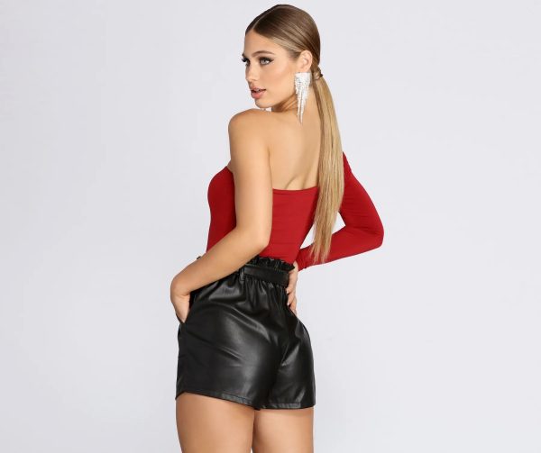 Chic Vibes One Shoulder Bodysuit - Image 12