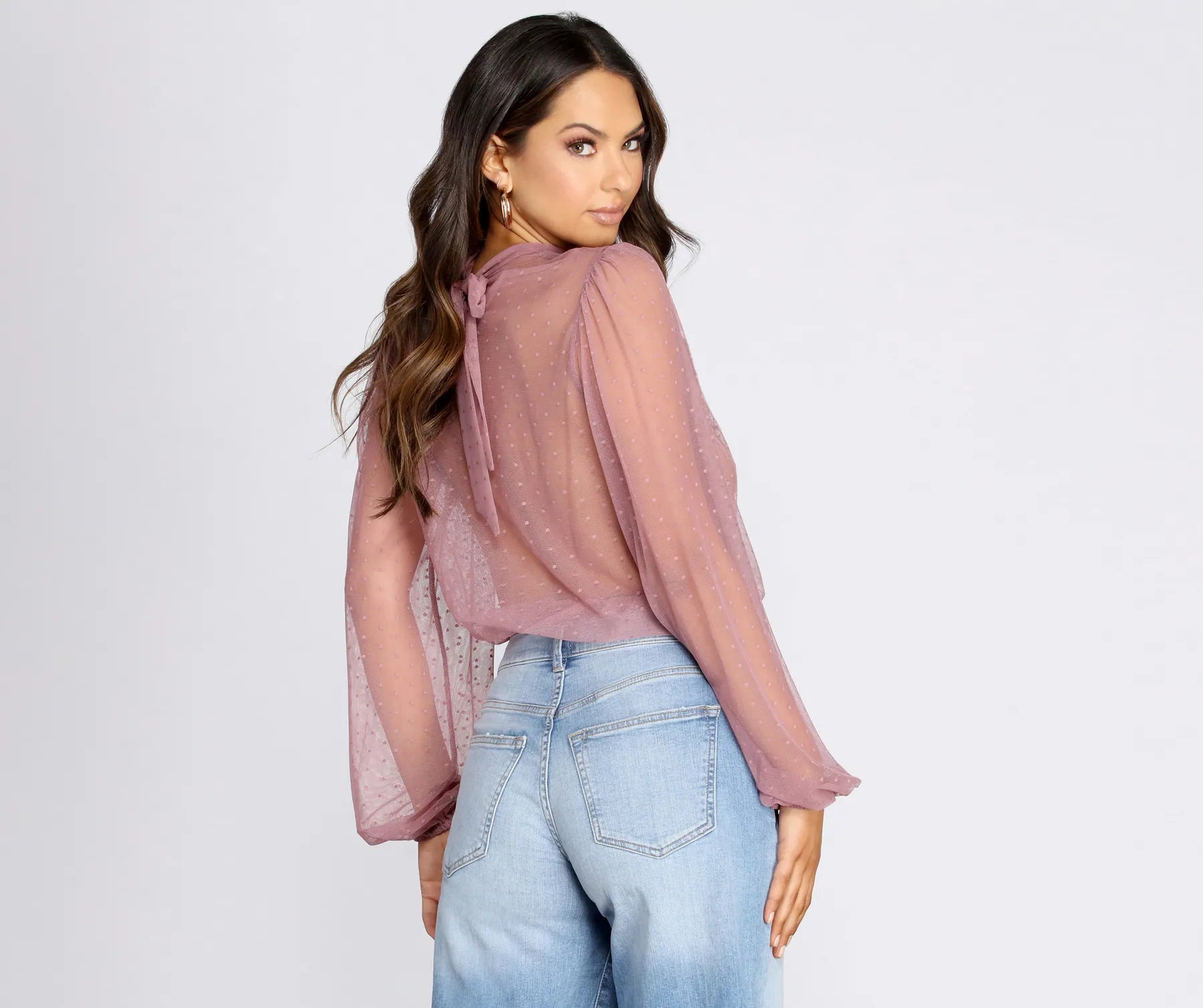 Chic And Sheer Printed Top - Image 7