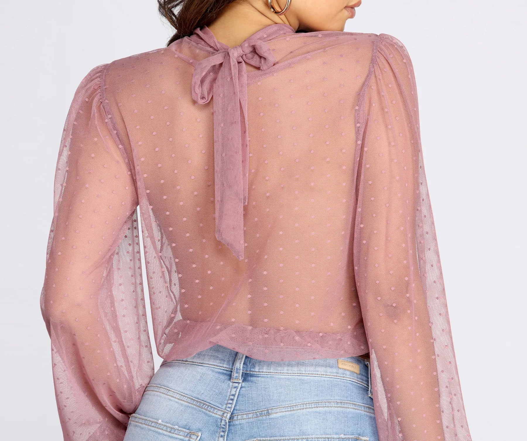 Chic And Sheer Printed Top - Image 10