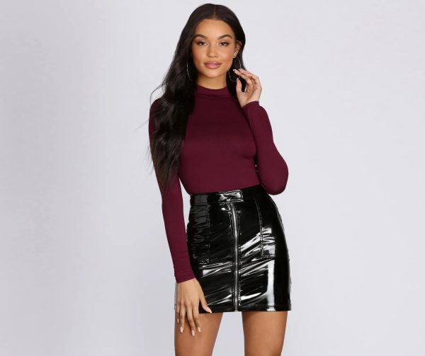 Mock Neck Basic Bodysuit - Image 6