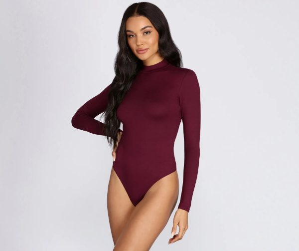 Mock Neck Basic Bodysuit - Image 10