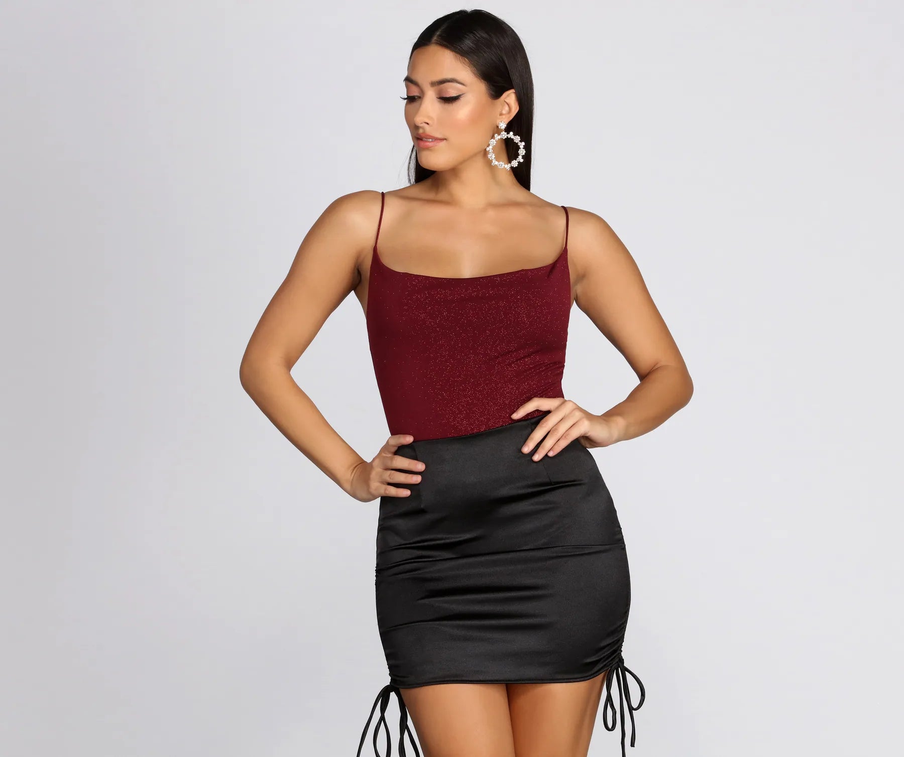 Glitz And Glimmer Cowl Neck Bodysuit - Image 3