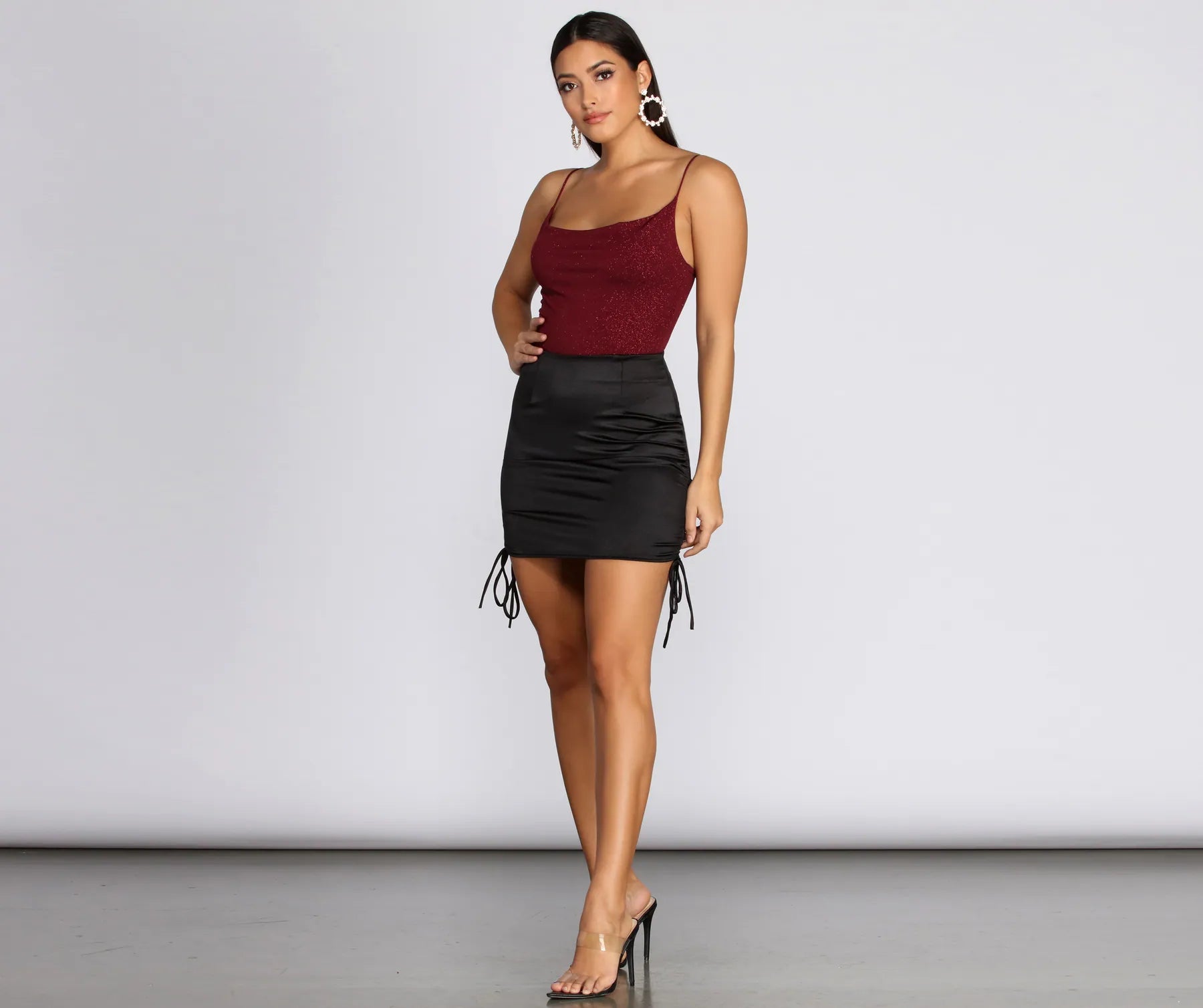 Glitz And Glimmer Cowl Neck Bodysuit - Image 4