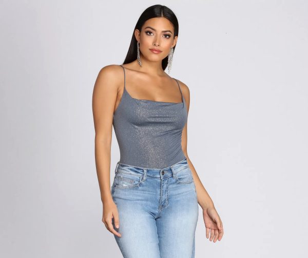 Glitz And Glimmer Cowl Neck Bodysuit - Image 11