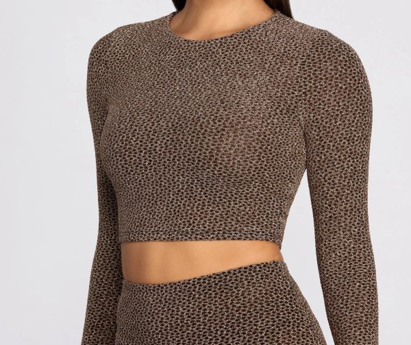 Glitz And Shimmer Crop Top - Image 3