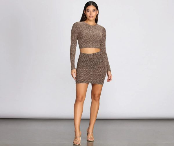 Glitz And Shimmer Crop Top - Image 4