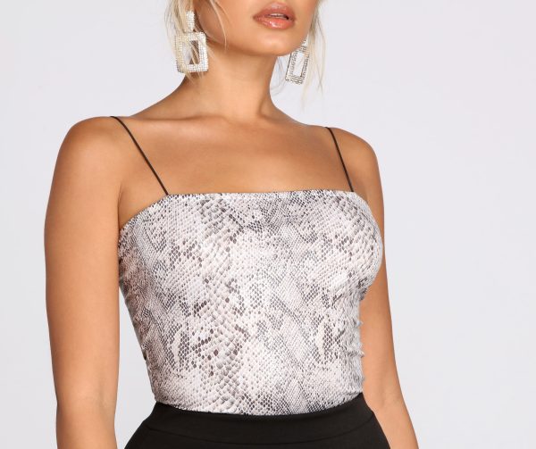 Sent From Above Snake Print Bodysuit - Image 4