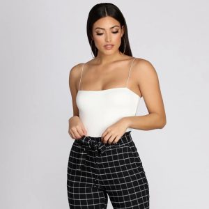 Brushed Knit Basic Bodysuit