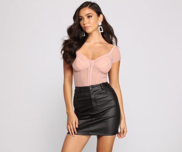 So Chic Mesh Bustier Bodysuit - Image 14