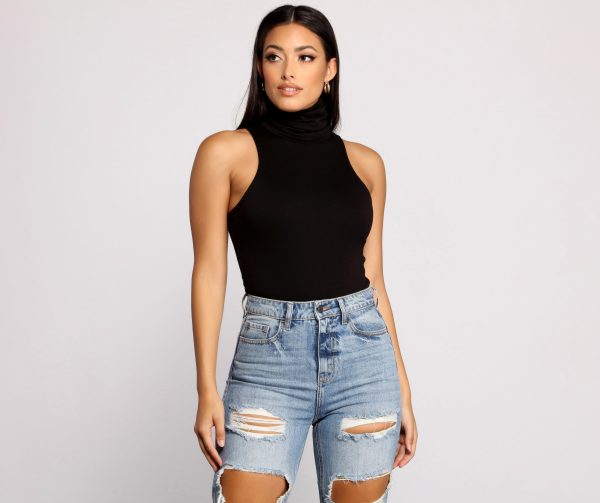 Captivate Me Basic Crepe Sleeveless Bodysuit - Image 6
