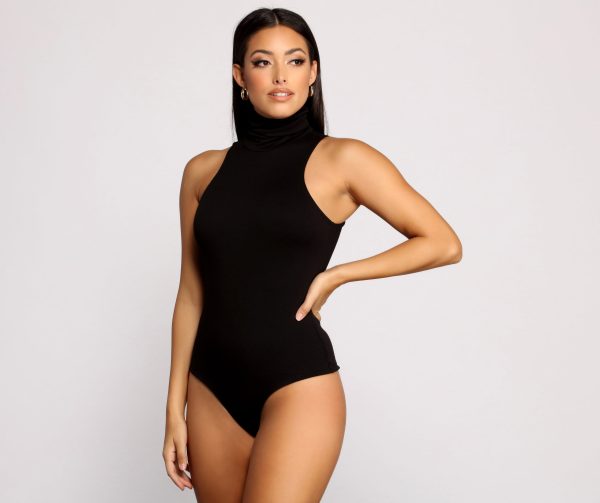 Captivate Me Basic Crepe Sleeveless Bodysuit - Image 10