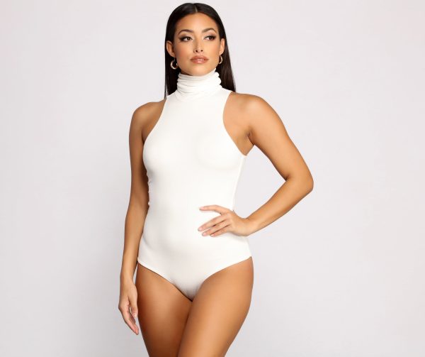 Captivate Me Basic Crepe Sleeveless Bodysuit - Image 5