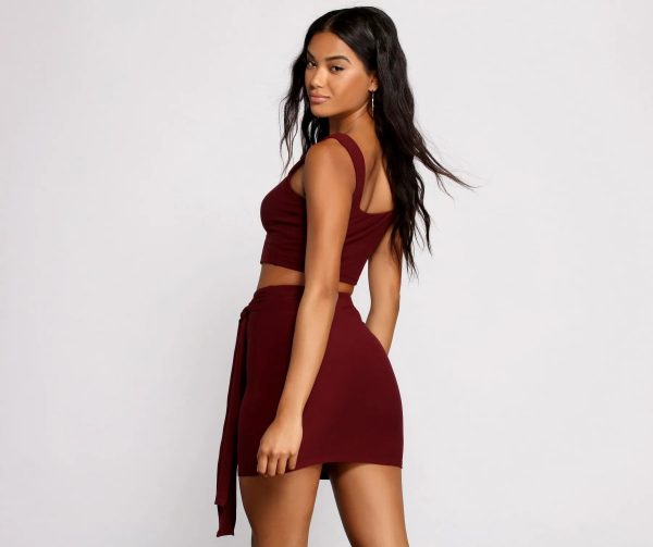 Classic Chic Wide Strap Crop Top - Image 6