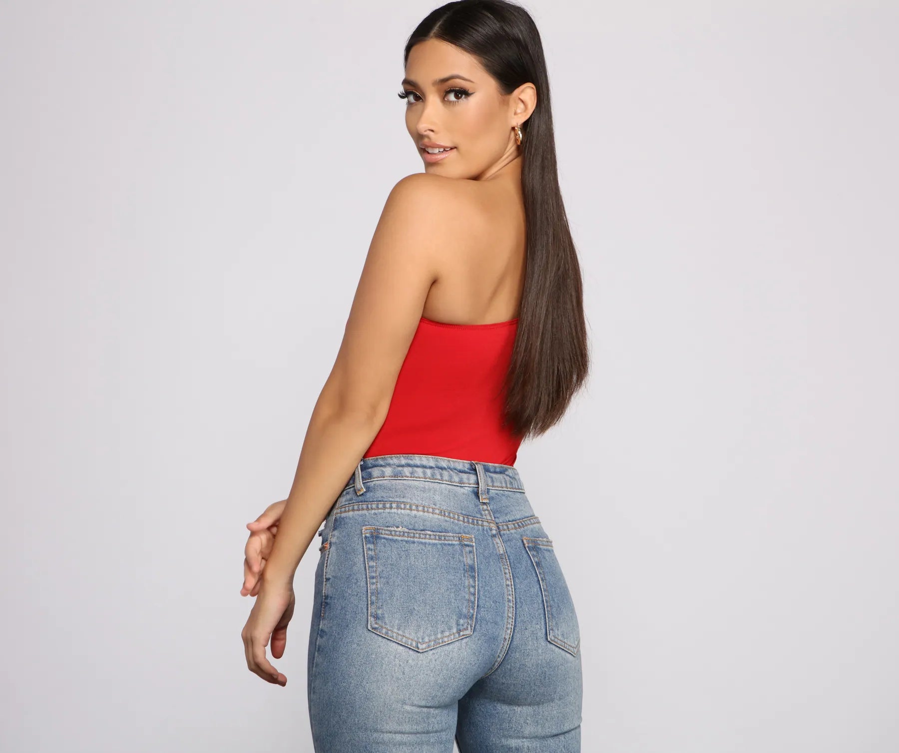 Chic Vibes One Shoulder Bodysuit - Image 17