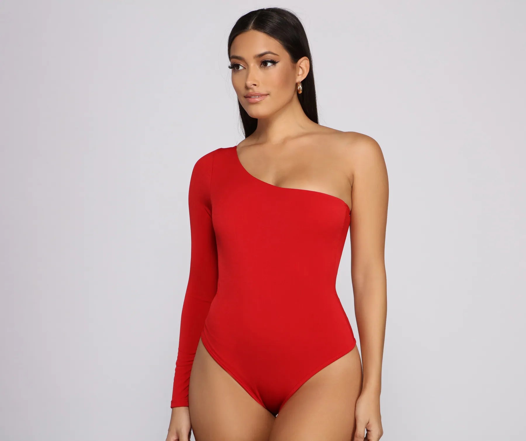 Chic Vibes One Shoulder Bodysuit - Image 20