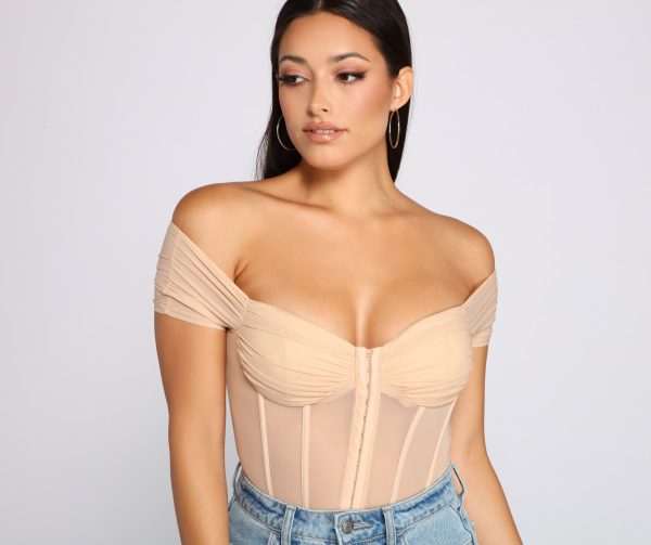 So Chic Mesh Bustier Bodysuit - Image 9