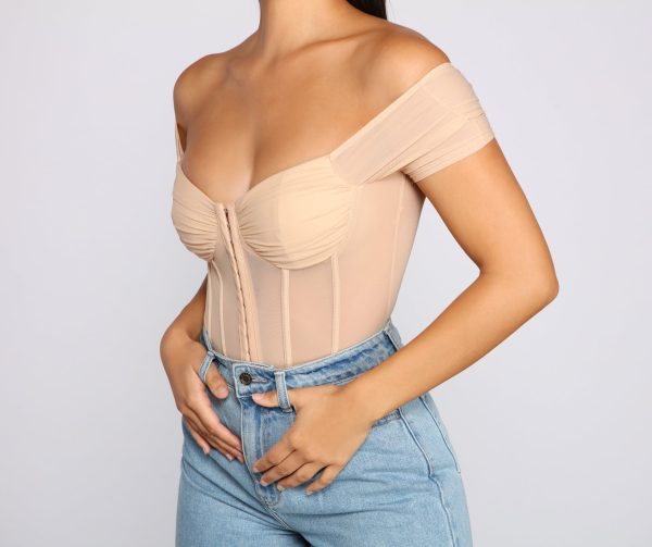 So Chic Mesh Bustier Bodysuit - Image 10