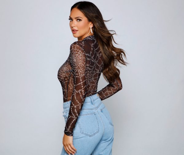 Spooky And Stylish Vibes Bodysuit - Image 2