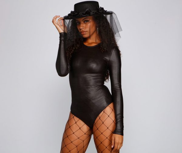 All Laced Up Latex Bodysuit - Image 2