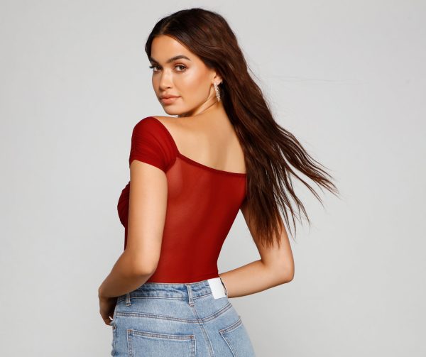 So Chic Mesh Bustier Bodysuit - Image 18