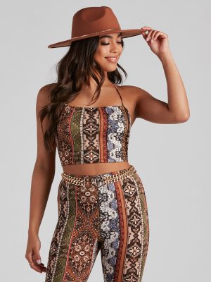 Boho Dreamer Printed Crop Top
