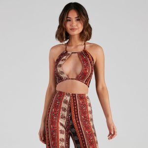 Desert Dreamer Halter Crop Top