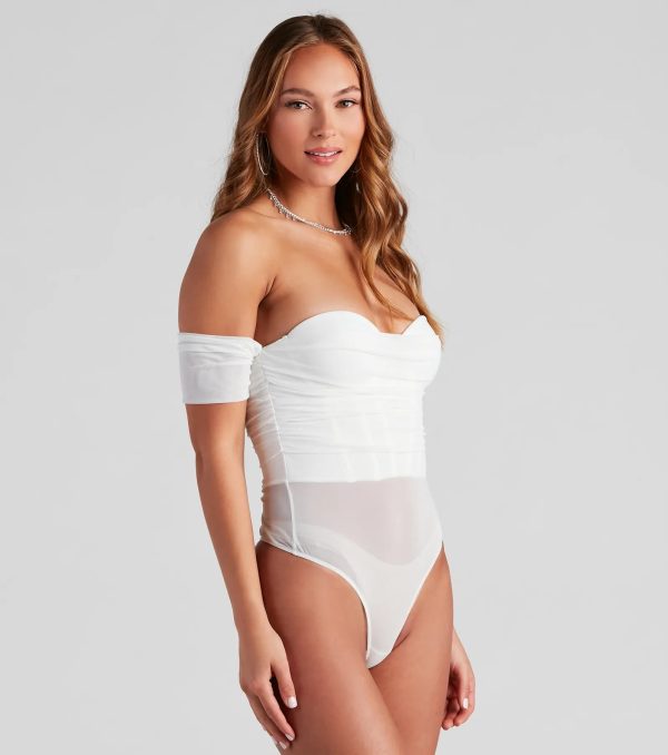 Another Date Mesh Bustier Bodysuit - Image 15