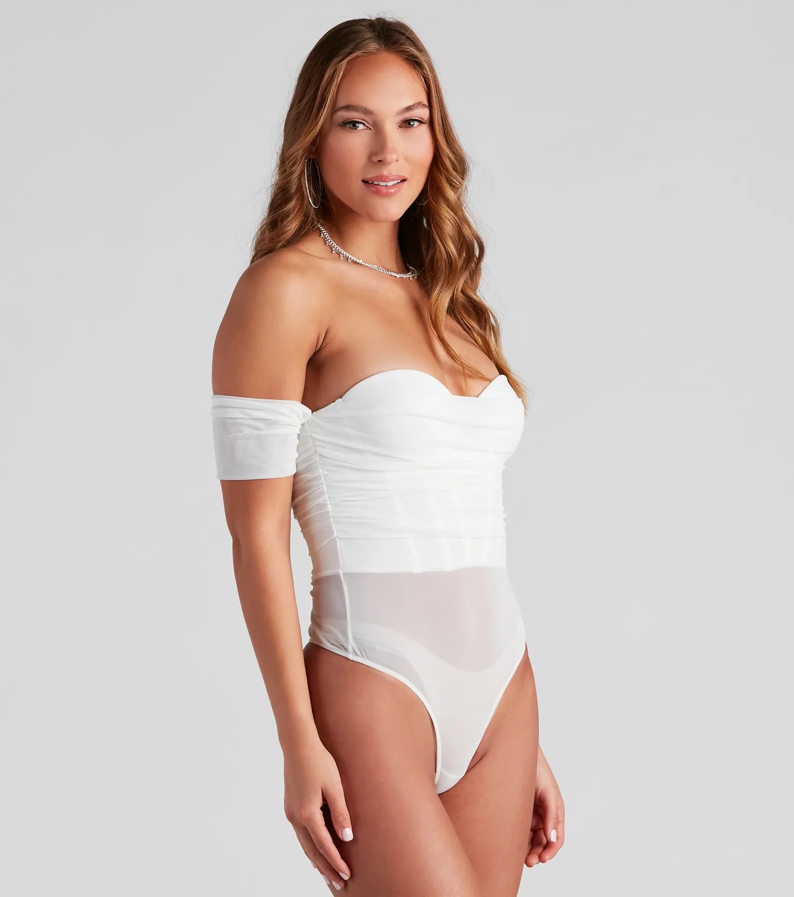 Another Date Mesh Bustier Bodysuit - Image 15