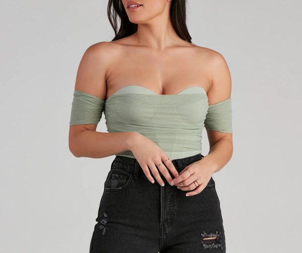 Another Date Mesh Bustier Bodysuit - Image 24