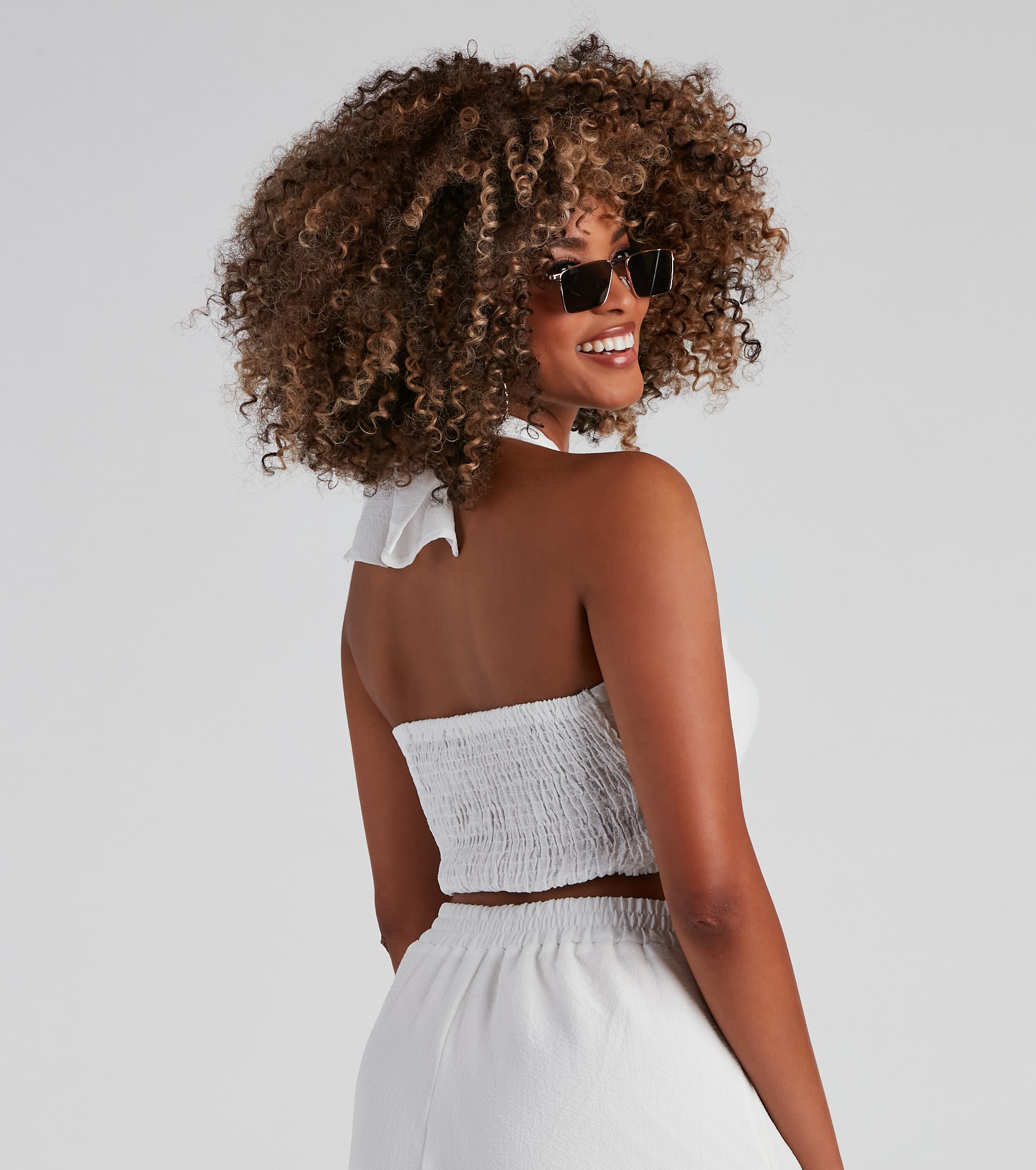 Made For You Tie Front Bandeau Top - Image 3