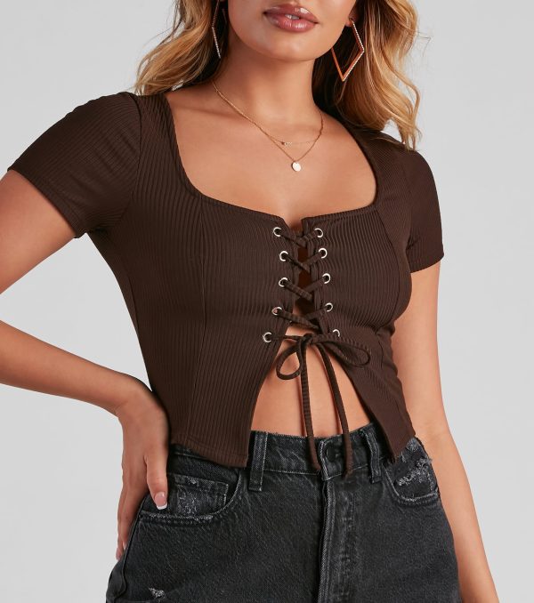 Drawn In Ribbed Crop Top - Image 8