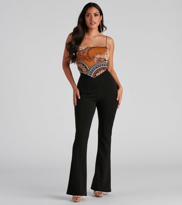 Luxe Links Tie-Back Scarf Top - Image 3