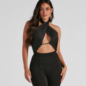 She's The Moment Halter Bodysuit